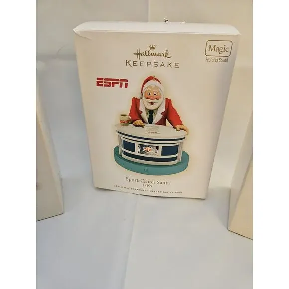 Lot of 3 Hallmark Keepsake ESPN Ornaments, 2007, 2008, 2009 - Picture 3 of 6
